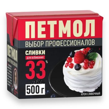 Сливки "Петмол" для взбивания 33% 500мл