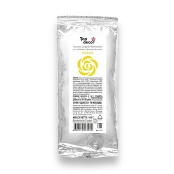 Мастика "TopDekor" желтая 100гр
