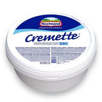 Сыр творожный Hochland "Сremette" 65% 2.2кг