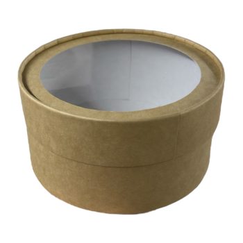 Коробка круглая с Окном Крафт d16 h7