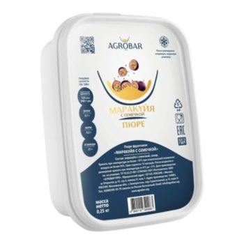 Пюре "Agrobar" МАРАКУЙЯ с семечкой 250гр
