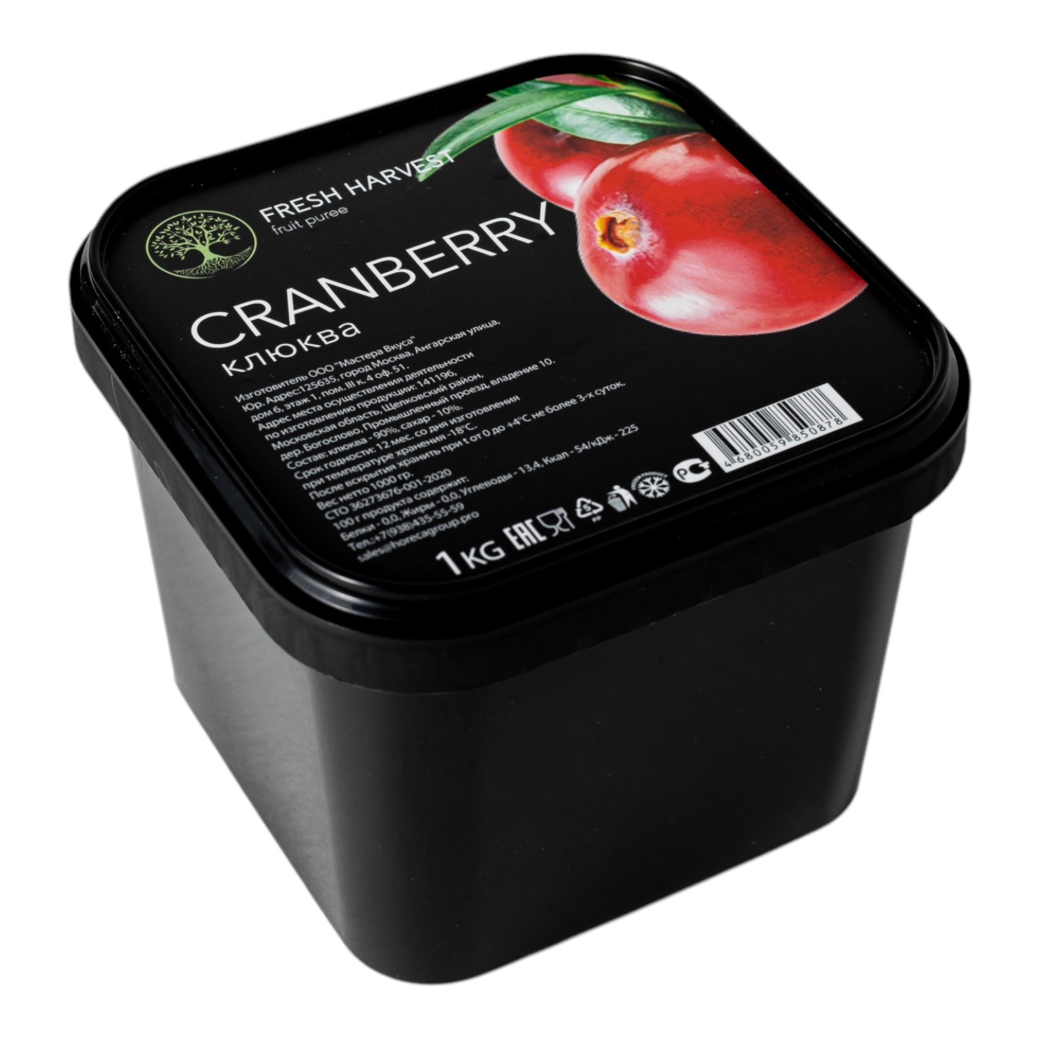 Пюре "Fresh Harvest" КЛЮКВА 1кг