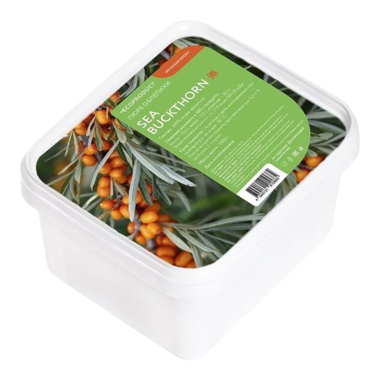 Пюре "Экопродукт" ОБЛЕПИХА (без сахара), 1кг