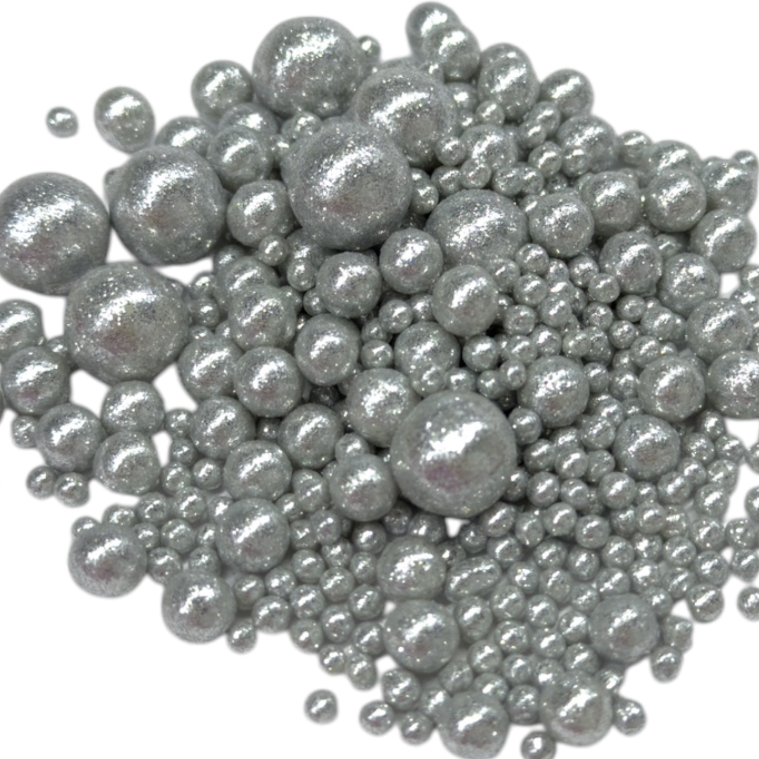 Посыпка БЛЕСК серебро микс 50гр