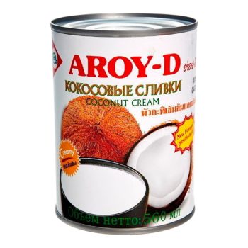 Сливки кокосовые "Aroy-D" 85%, 560мл