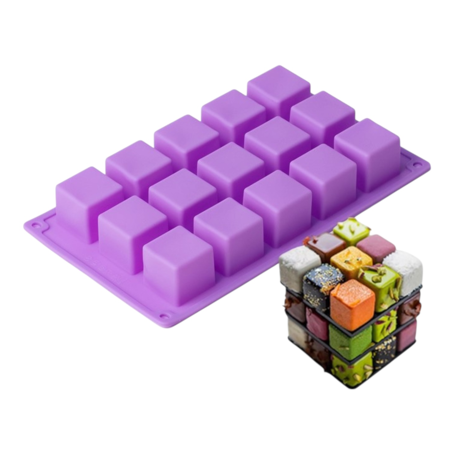 Форма силиконовая «Куб» 15 ячеек