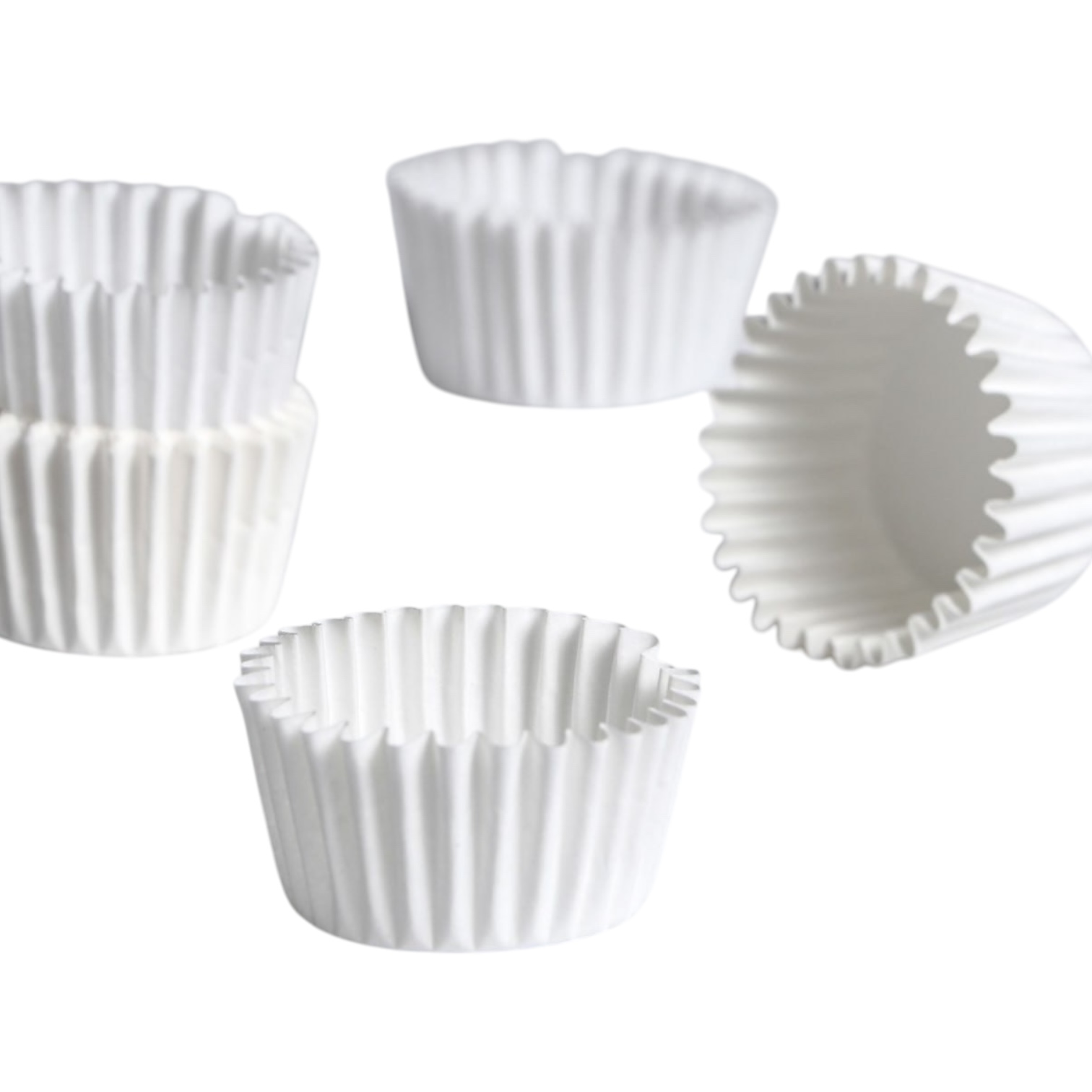 Капсулы для конфет 25*20 мм белые 50шт