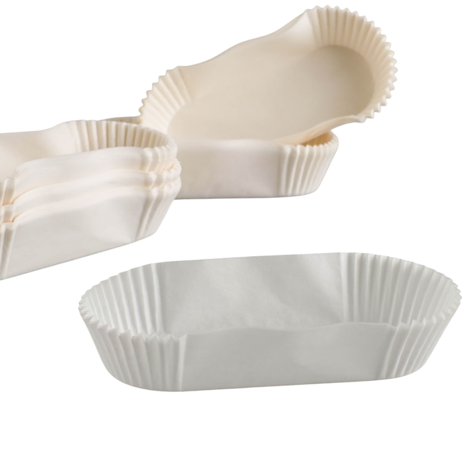 Капсулы овальные 136*35 мм белые, 50шт