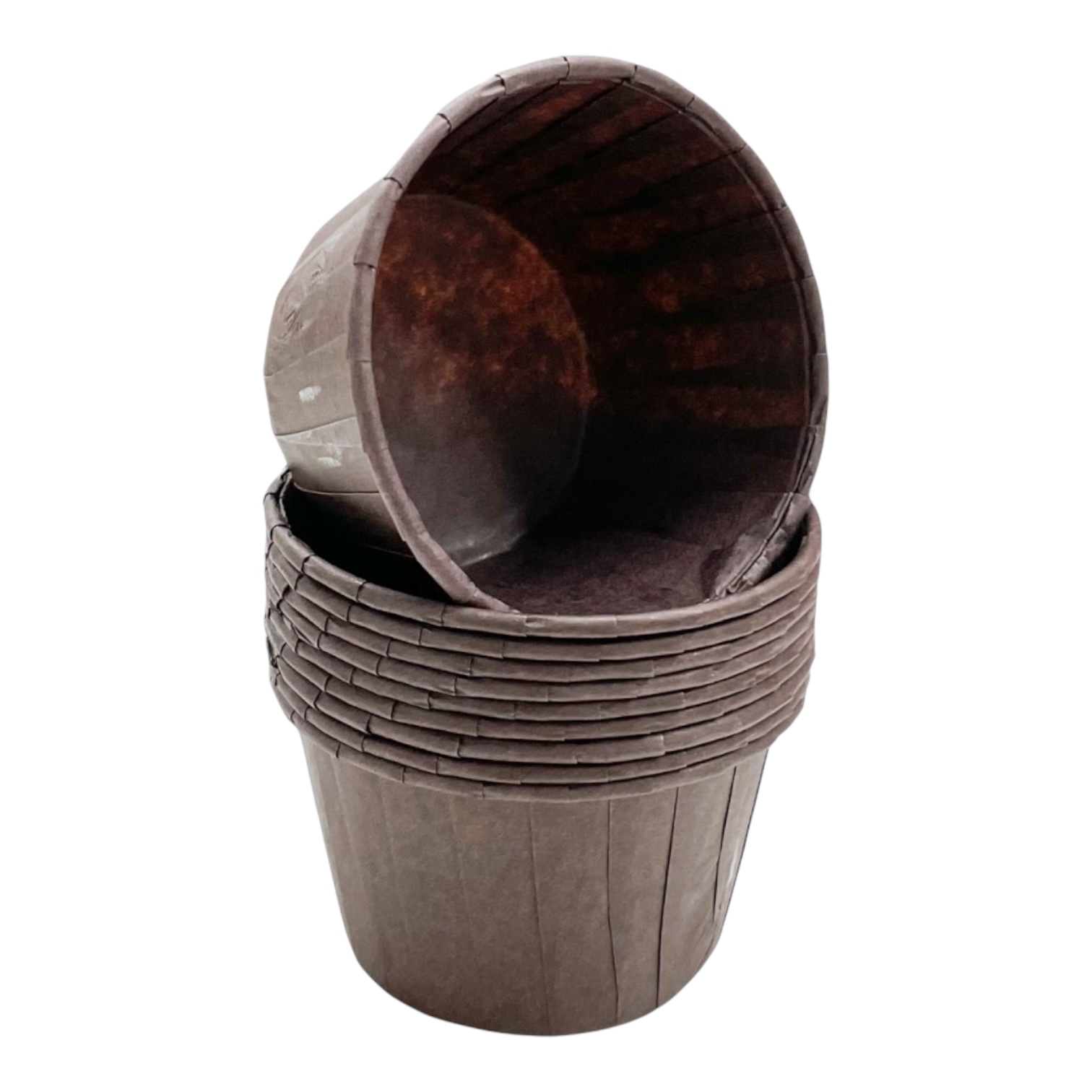 Капсулы для капкейков коричневые 100шт