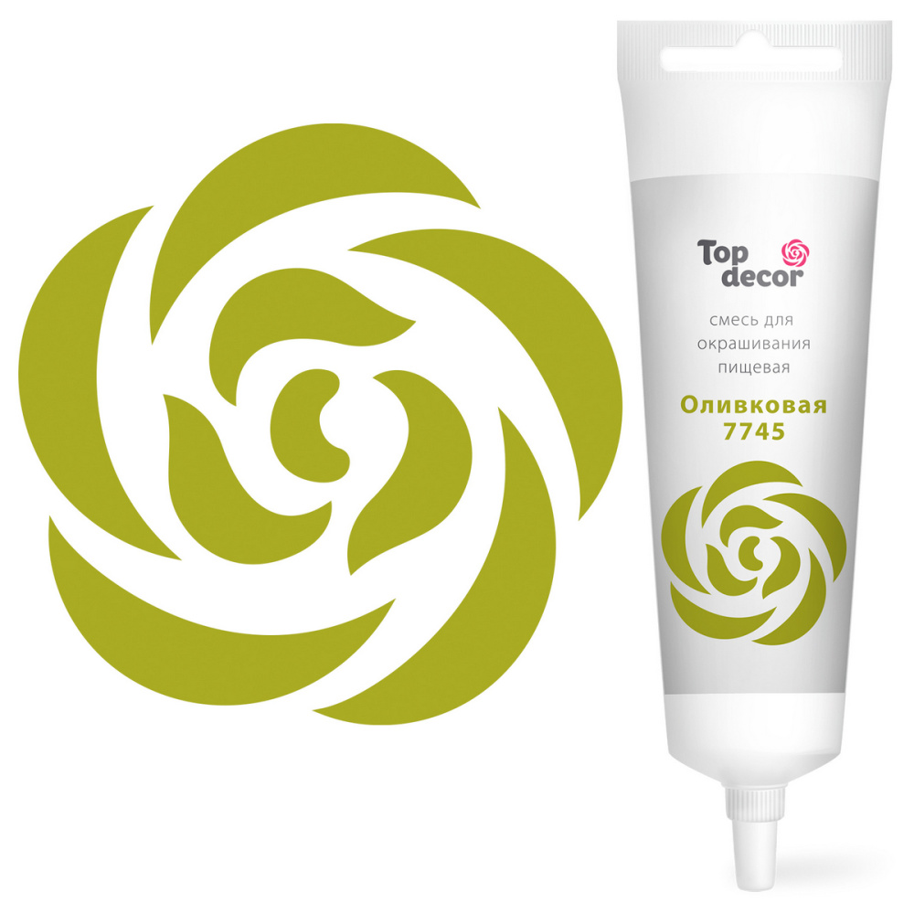 Краситель "TopDekor" водорастворимый, Оливковый 100гр