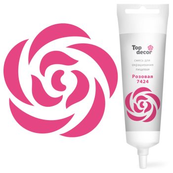 Краситель "TopDekor" водорастворимый, Розовый 100гр
