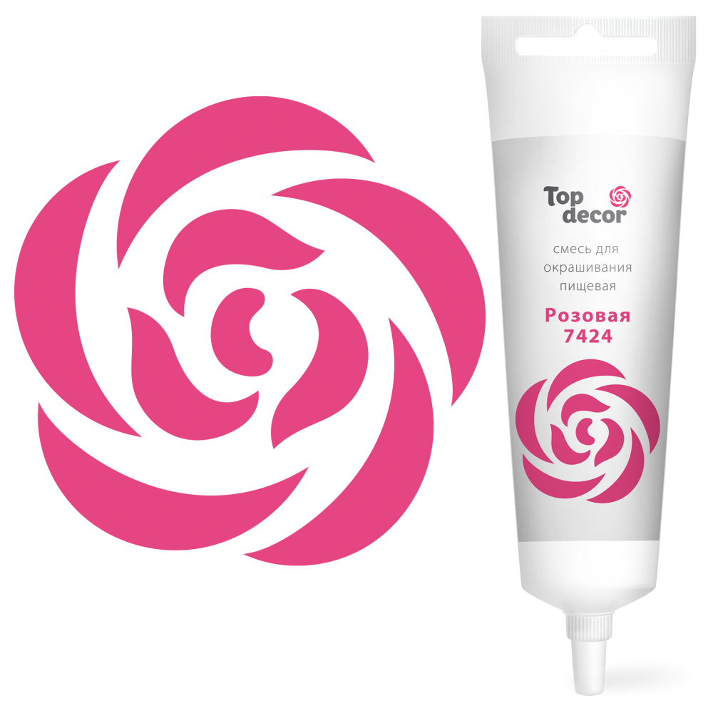 Краситель "TopDekor" водорастворимый, Розовый 100гр