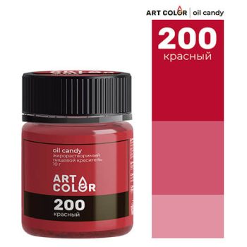 Краситель жирорастворимый "Art Color Oil Candy" красный 10гр