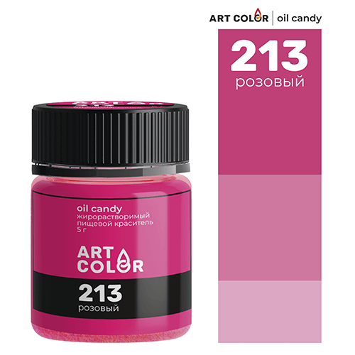 Краситель жирорастворимый "Art Color Oil Candy" розовый 5гр