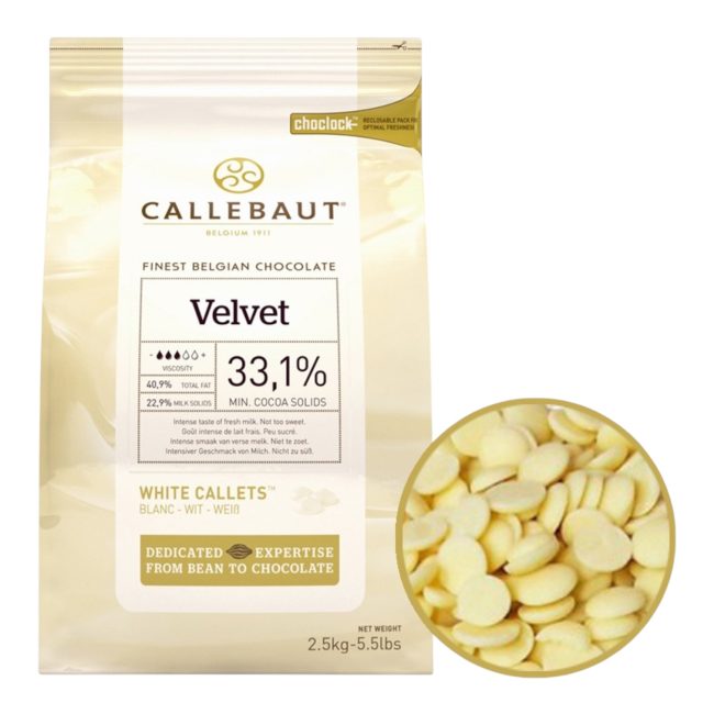 Шоколад "Callebaut" Velvet белый 33.1% 500гр
