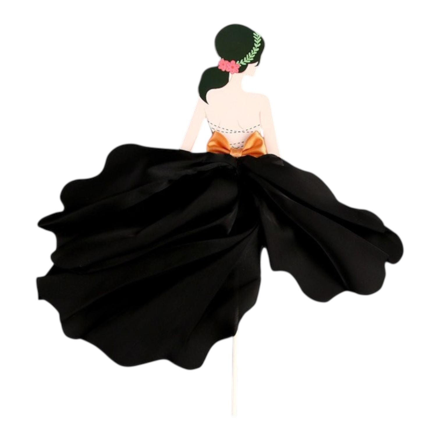 Топпер "Красотка в черном"