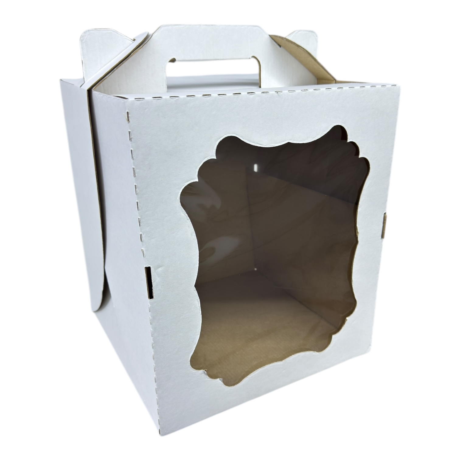 Тортница 24*24*28 СУНДУЧЕК с ручками