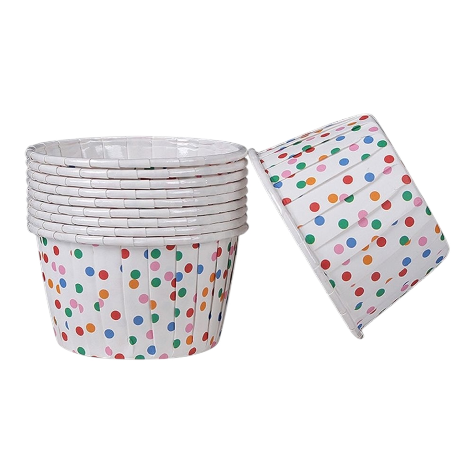 Капсулы для капкейков конфетти 10шт