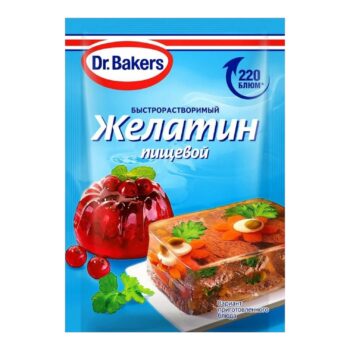 Желатин свиной Dr.Bakers 10г 220 блюм