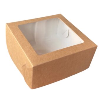 Коробка Крафт с окном 12*12*5,5