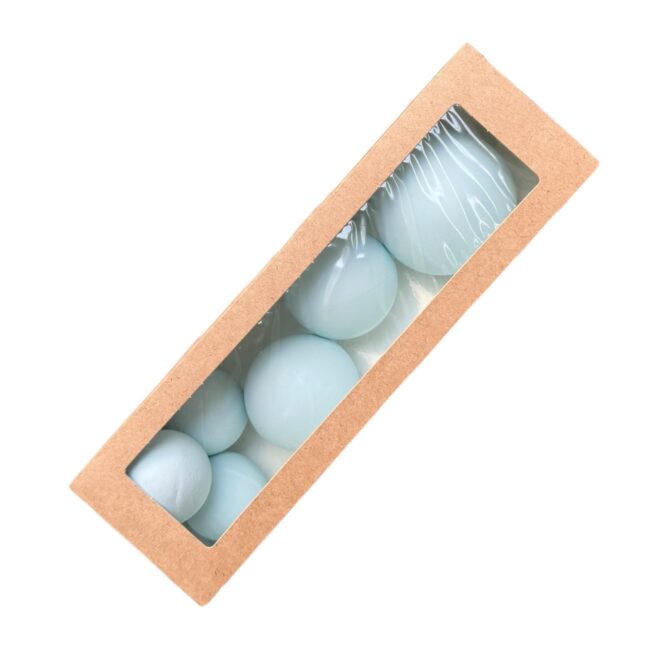 Набор шаров из глазури (голубые), 6шт