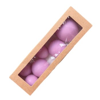Набор шаров из глазури (сиреневые), 6шт