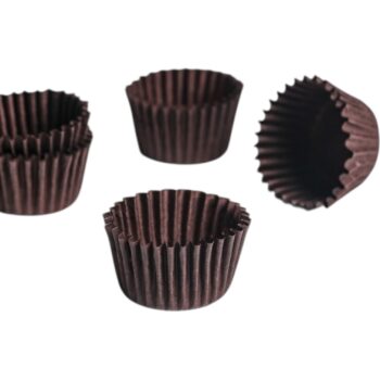 Капсулы для конфет 30*18 мм коричневые 50шт