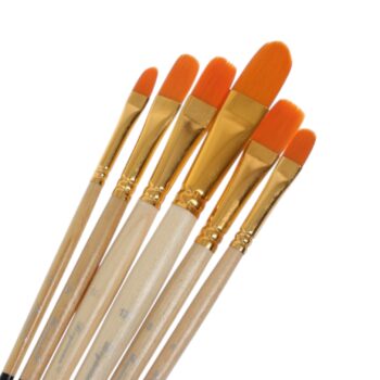 Набор кисточек 6шт, плоские