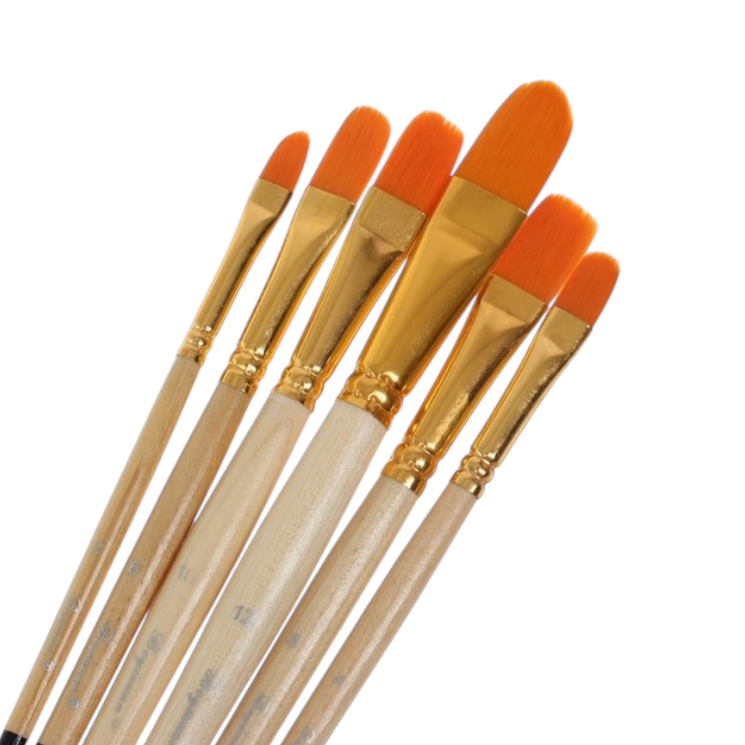 Набор кисточек 6шт, плоские