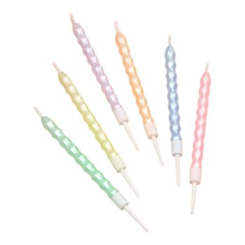 Набор свечей "Праздничная волна"  9см, 6шт