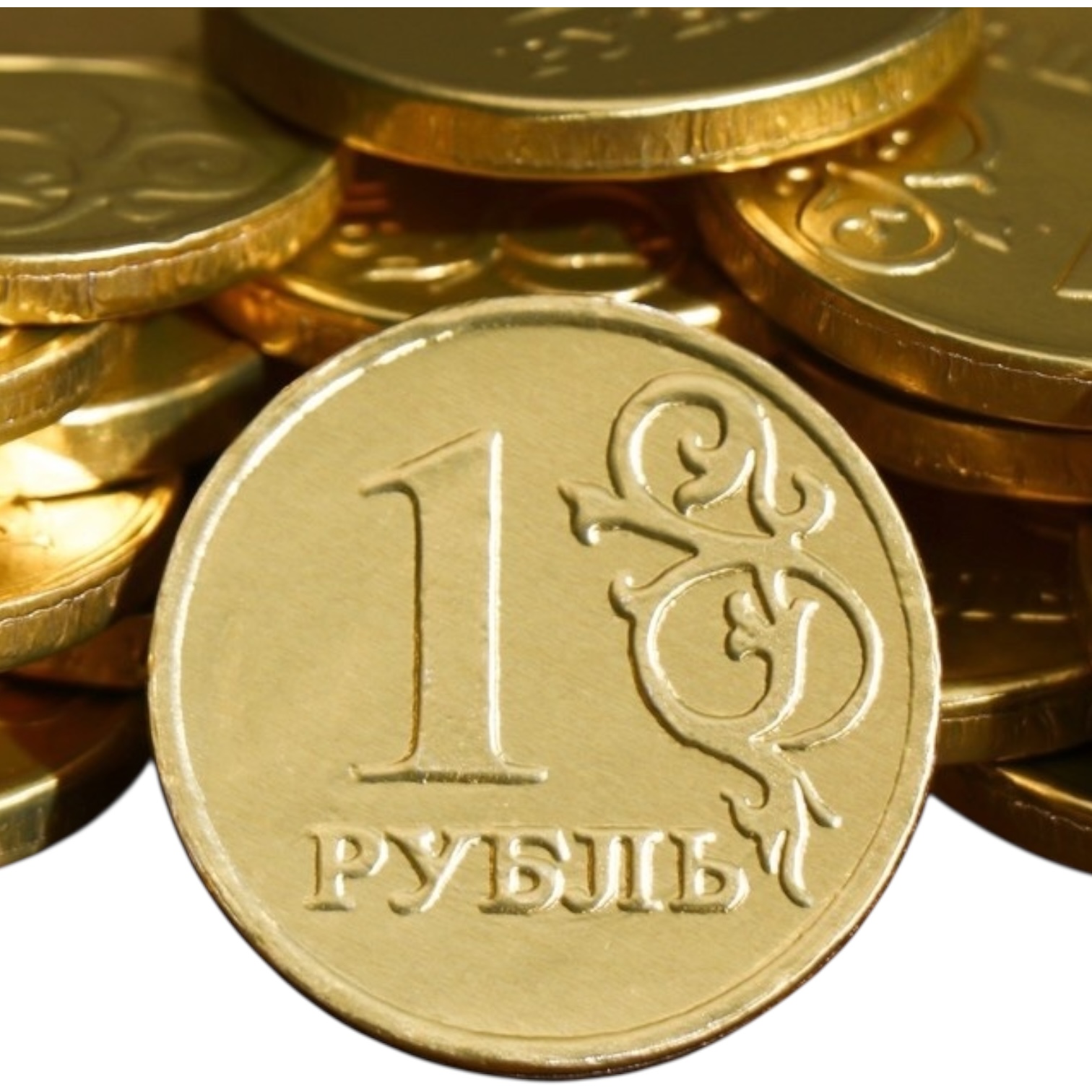 Шоколадная монета "РУБЛЬ" 6гр