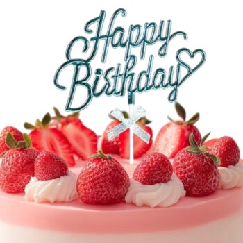 Топпер "С Днем рождения", голубой