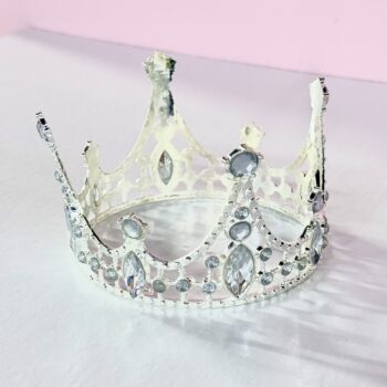 Украшение для торта "Корона" серебро