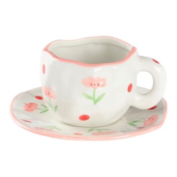 Бенто чайная пара "Цветочная аллея" 220мл (торт в кружке)
