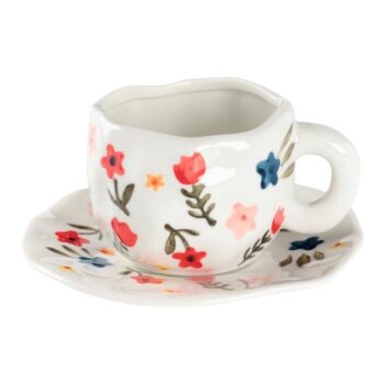 Бенто чайная пара "Цветочная россыпь" 220мл (торт в кружке)
