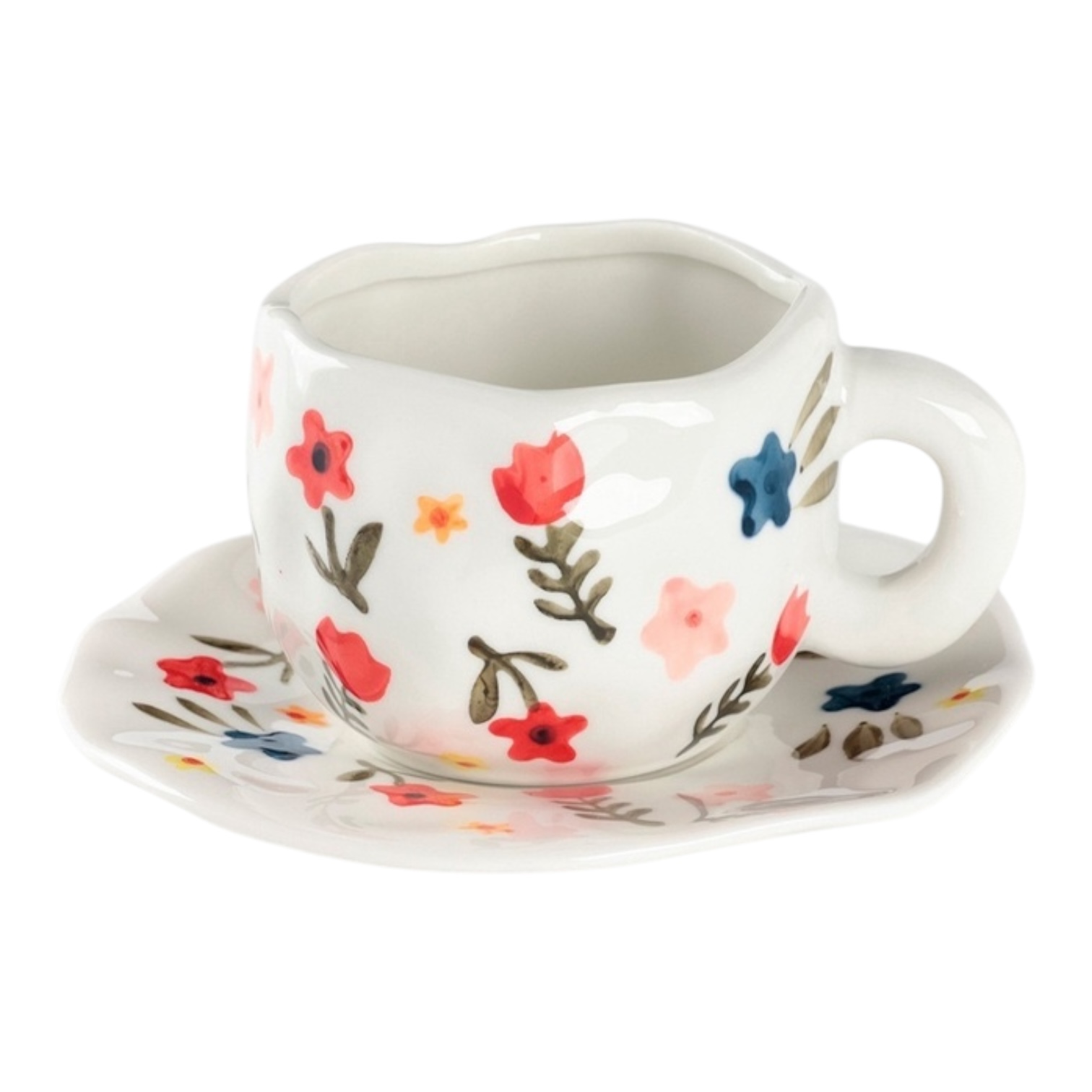 Бенто чайная пара "Цветочная россыпь" 220мл (торт в кружке)