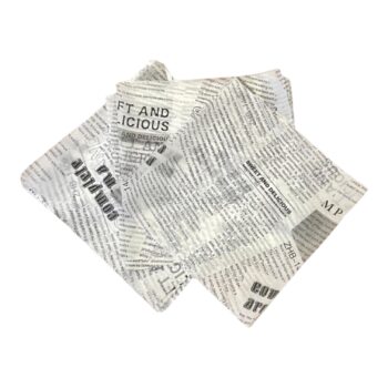 Бумага для бенто торта , газета 18*18см,10шт