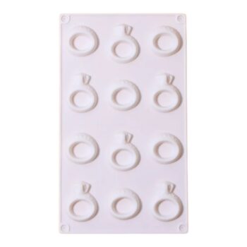 Форма силиконовая "Колечки" 12 ячеек