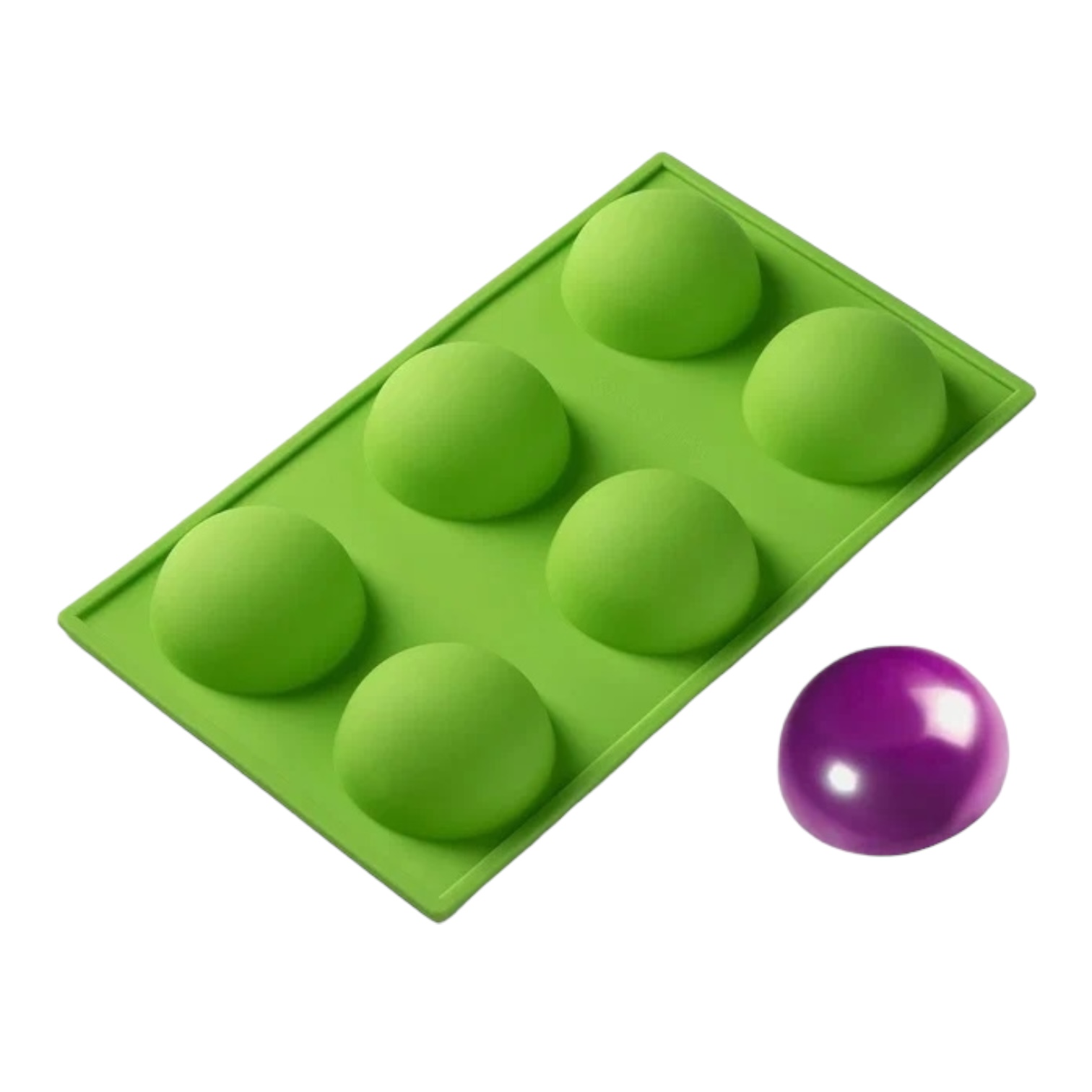Форма Силиконовая Полусфера d- 7см, 6 ячеек