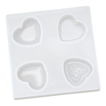 Форма силиконовая "Верность" 4 ячейки (3,5*3,5 ячейка) Распродажа