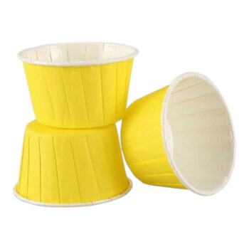 Капсулы для капкейков желтые 10шт