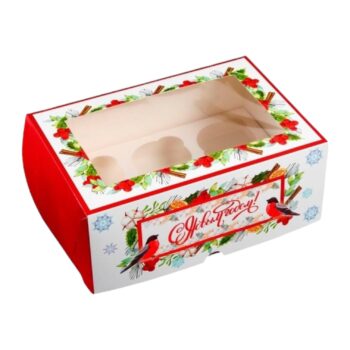 Коробка для капкейков "Верь в чудеса" на 6шт