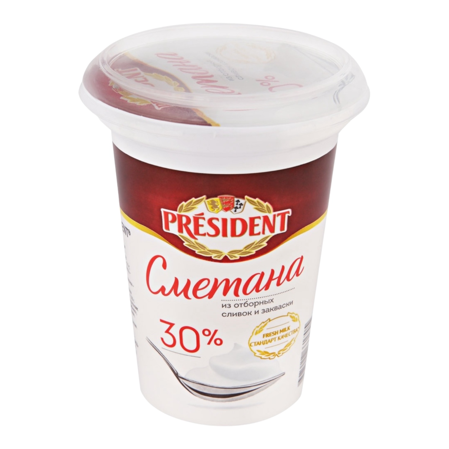 Сметана "Президент" 30%,350гр