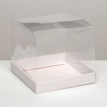 Коробка 16*16*14 с прозрачной крышкой