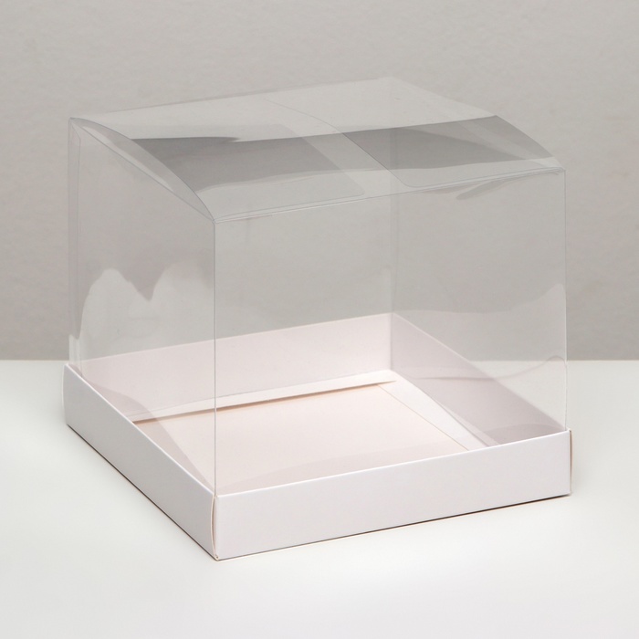 Коробка 16*16*14 с прозрачной крышкой