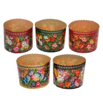 Набор форм "Жостово" для кулича d=11см, 10шт