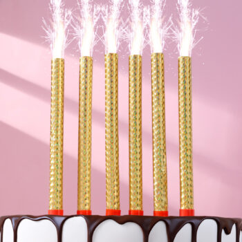 Набор тортовых свечей "Фонтаны" 18см, 2шт