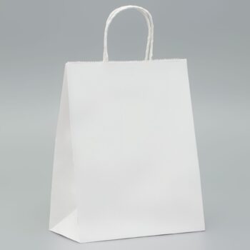 Пакет белый 22*12*28  круглая ручка